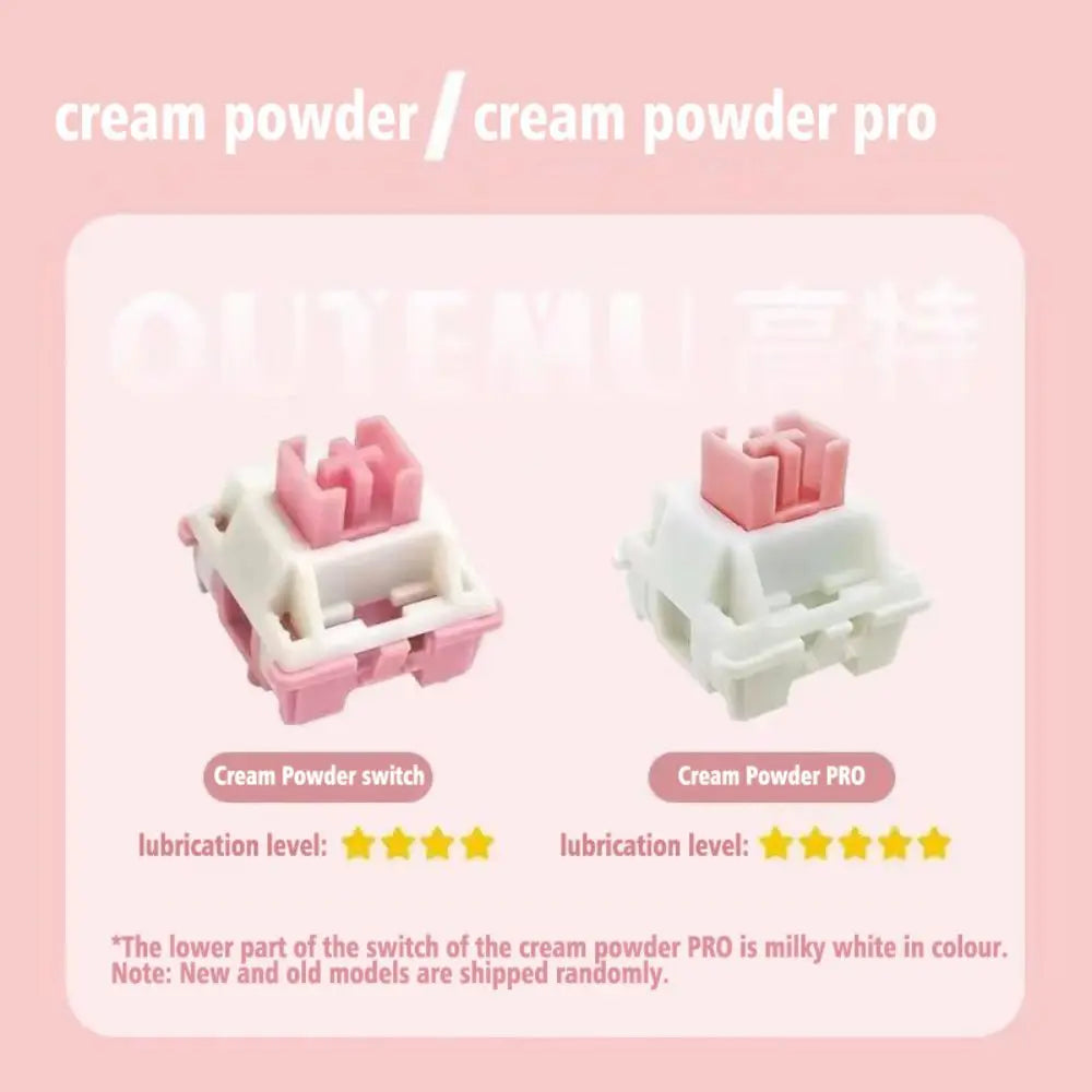 Outemu Cream Pink Pro V2 Linear Switch